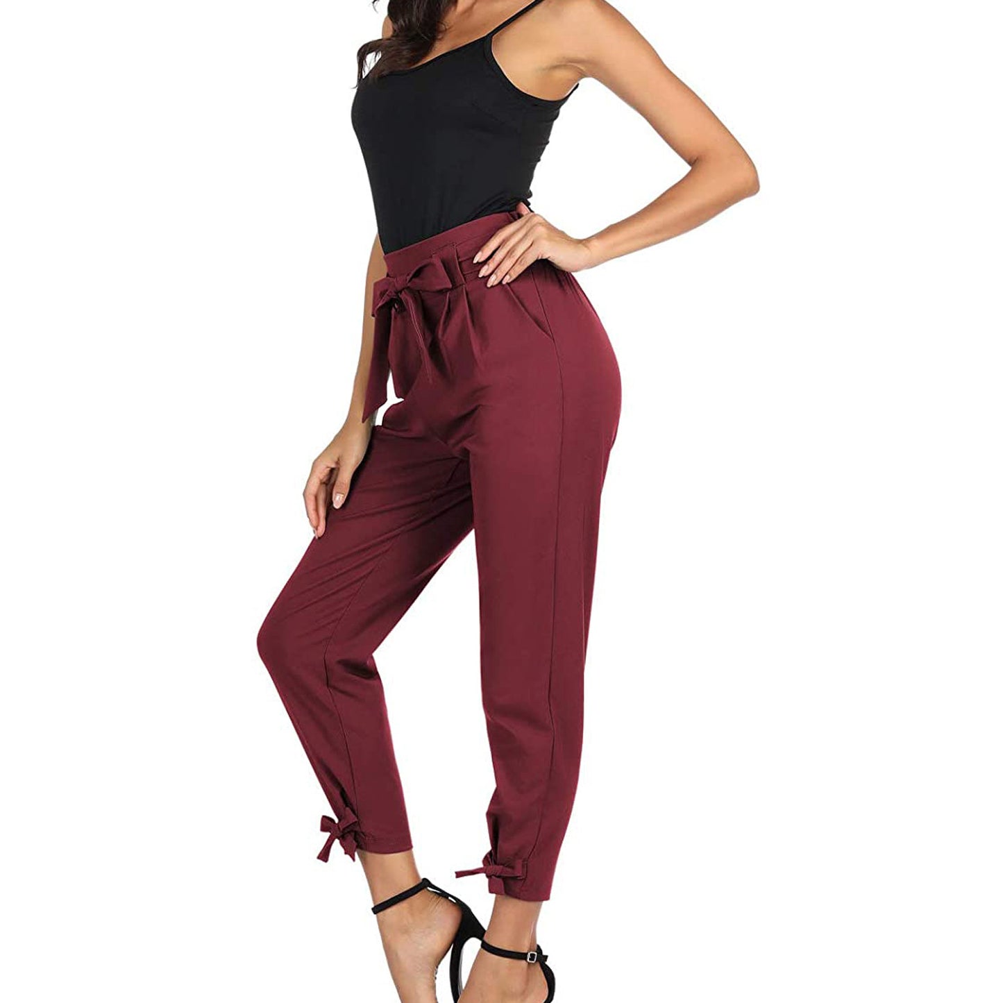 High Waist With Straps Loose All-matching Casual Pants