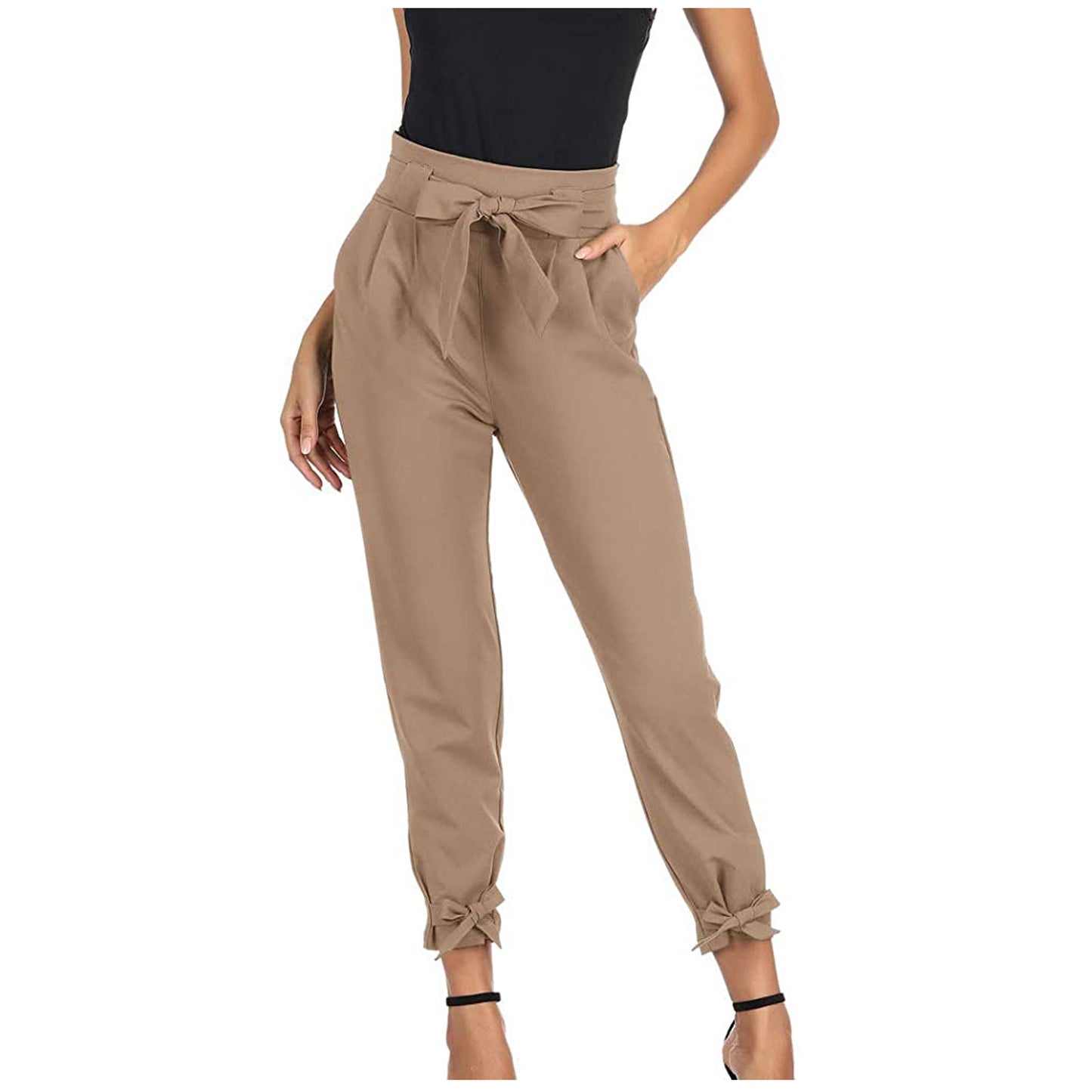 High Waist With Straps Loose All-matching Casual Pants