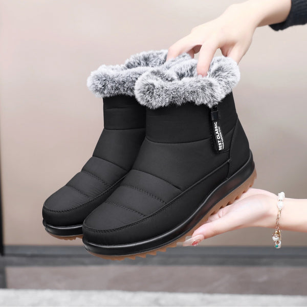 Waterproof Fleece Lined Thickened Thermal Cotton Boots