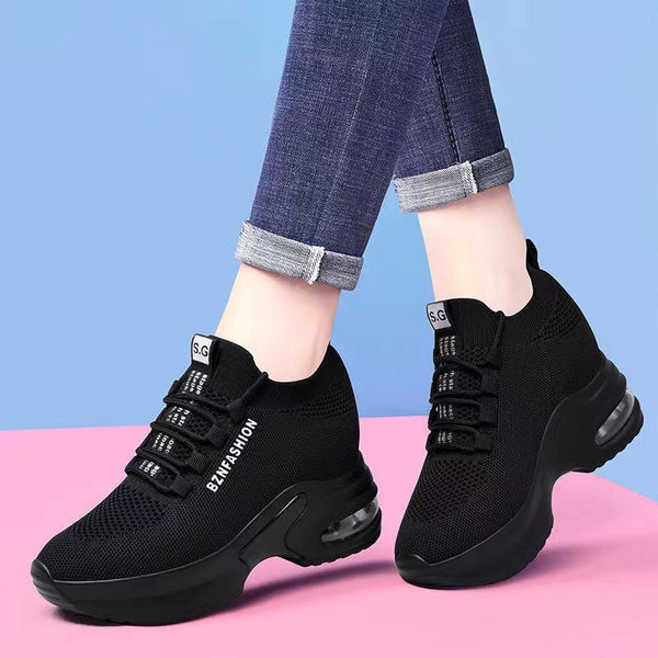 Height Increase Women's Air Cushion Mesh Sneakers