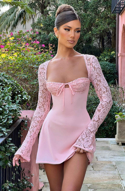 Long Sleeve Dress Sexy Backless Lace UpShort Dresses