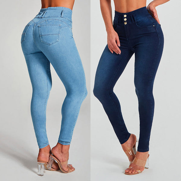 Women's Skinny Trousers Tight Stretch Shaping And Hip Lifting Pants