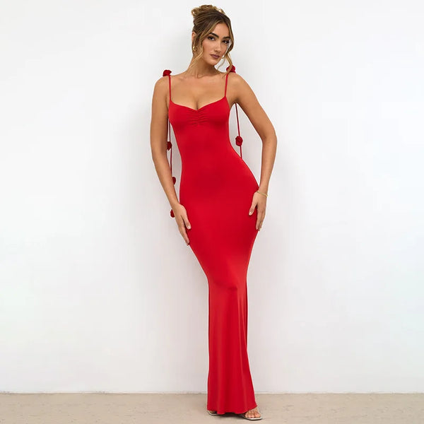 Women's Sexy Strap Long Dress