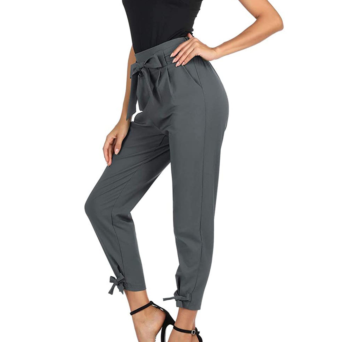 High Waist With Straps Loose All-matching Casual Pants